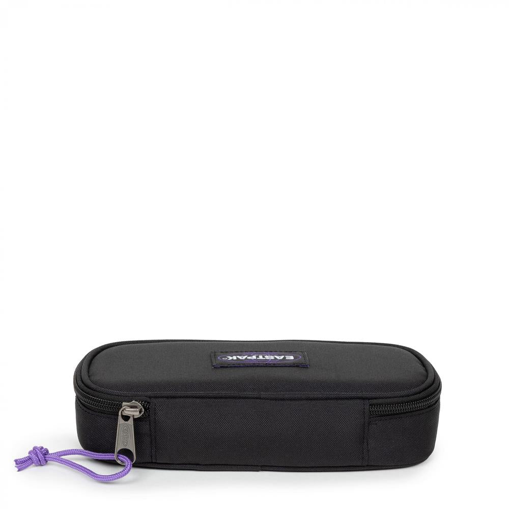Eastpak OVAL SINGLE, Federmäppchen, KontrastVineyrd (schwarz), mittelgroße Federmappe, Federtasche