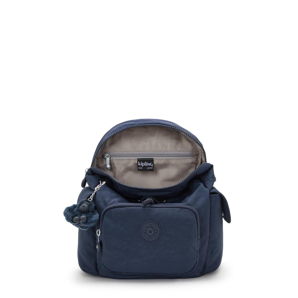 Kipling CITY PACK MINI, Extra kleiner Rucksack, Blue Bleu 2 (blau), 9L, Kompakt & Stylisch