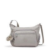Kipling GABBIE S, Kleine Umhängetasche, Grey Gris (grau), Schultertasche mit vielen Fächern