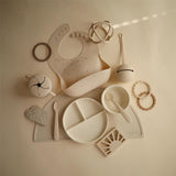 Mushie Snackbecher, Ivory, aus Silikon, BPA-frei