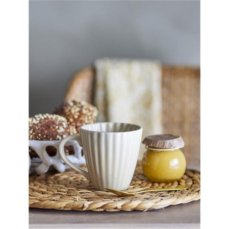 Bloomingville Latina Becher, Natur, Steingut, 220 ml, Tasse, dänisches Design