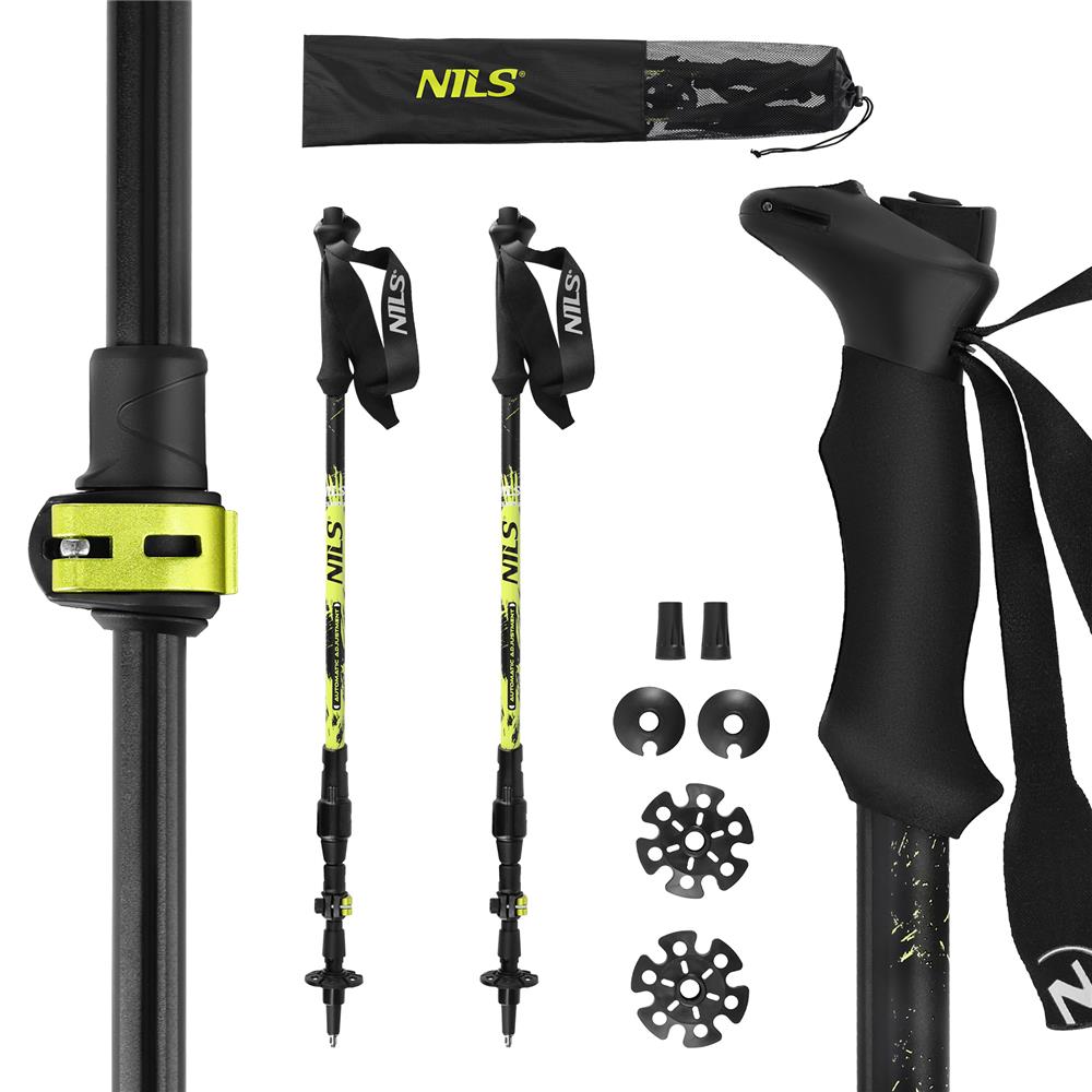 NILS Trekkingstöcke TK8608 Aluminium 7075 Automatik Wanderstöcke