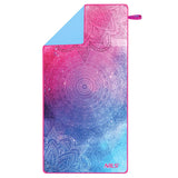 NILS Mikrofaserhandtuch 160x80 cm Mandala - schnelltrocknendes Handtuch für Camping, Strand & Sport