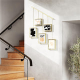 Umbra Exhibit Foto Collage Bilderrahmen, für 5 Fotos (2x 10x15cm und 3x 13x18cm), in Messing