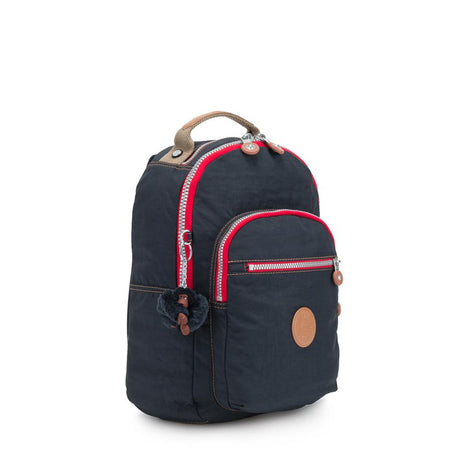 Kipling SEOUL L, Großer Schulrucksack mit 15-Zoll-Laptopfach, 27L, True Navy Combo (blau)
