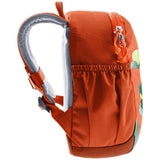 deuter Pico, Kinderrucksack, Dinosaurier Flame-Brick (rot), Kindergartenrucksack für Kinder ab 2 Jahre