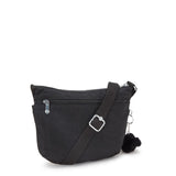 Kipling ARTO S, Kleine Umhängetasche, Black Noir (schwarz), Schultertasche mit Reißverschluss
