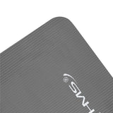 Yogamatte 183 x 61 x 1 cm Fitnessmatte Grau Gymnastikmatte rutschfest | HMS YM03
