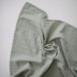 Mushie Musselin-Baby-Wickeldecke, Sage, Pucktuch aus 100% Bio-Baumwolle