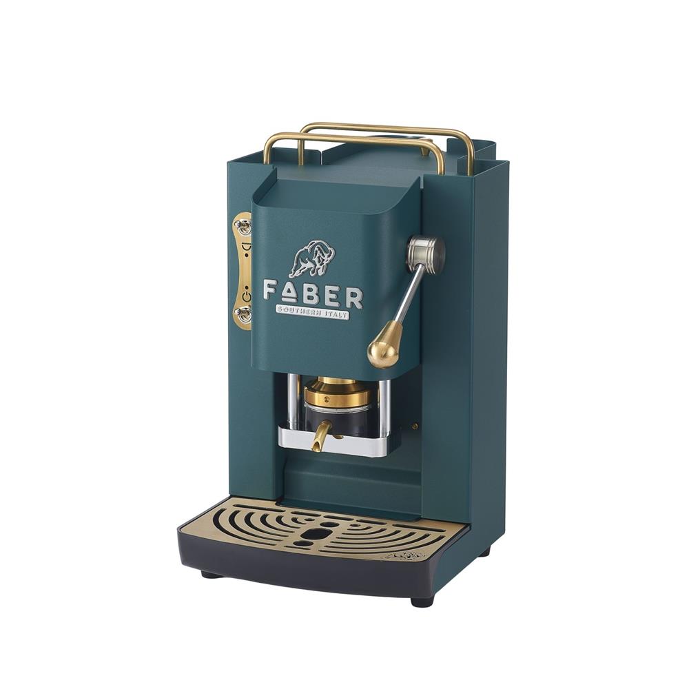 Faber Pro Deluxe 3.0 British Green Messing ESE Pad Kaffeemaschine 44 mm