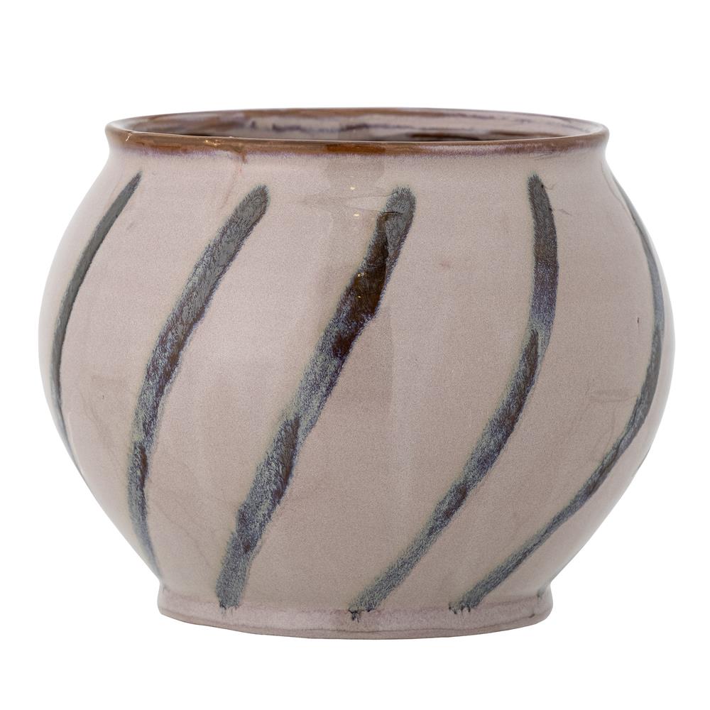 Bloomingville Iman Blumentopf Rose Ø21 cm – Steingut, handbemalt & zeitlos