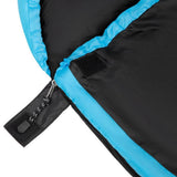 NILS CAMP Schlafsack Schwarz-Blau - Mumienschlafsack für Camping, Trekking & Outdoor