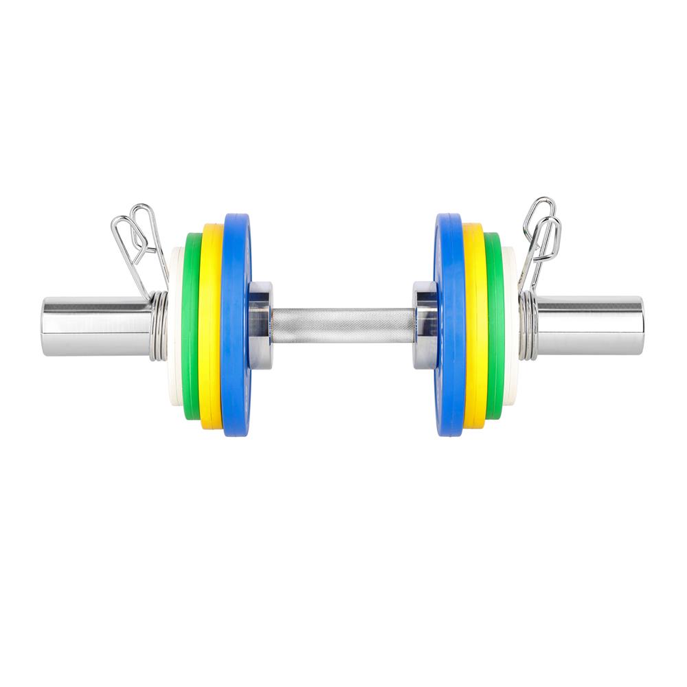 Olympische Kurzhantelstange 50 cm bis 320 kg verchromt | HMS GOP050