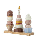 Bloomingville MINI Celebrate Aktivitätsspielzeug Bunt Holz 18er Set