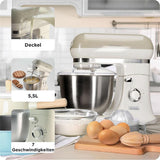 Ariete Vintage Küchenmaschine, Beige, 5,5-L-Schüssel, Knet- und Rührmaschine, Groß