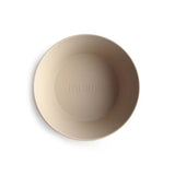 Mushie Kinderschüssel 2er Set, Vanilla, rund, BPA-frei