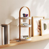 Umbra Bellwood Kosmetik und Make up Organizer Weiß Kunststoff 3 stufig