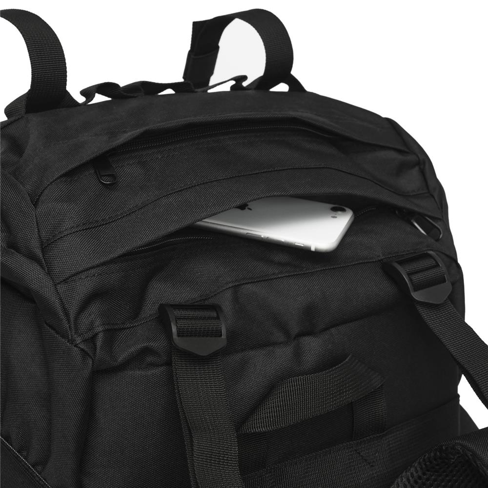 NILS CAMP Militärrucksack Eagle 70L Schwarz - Trekking Rucksack Outdoor Camping Survival