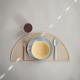 Mushie Kinderschüssel 2er Set, Pale Daffodil, rund, BPA-frei