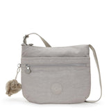 Kipling ARTO M, Mittelgroße Umhängetasche, Grey Gris (grau), Schultertasche mit Reißverschluss