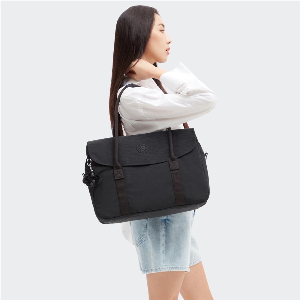 Kipling SUPERWORKER, Arbeitstasche mit 15-Zoll-Laptopfach, 18,5L, Black Noir (schwarz)