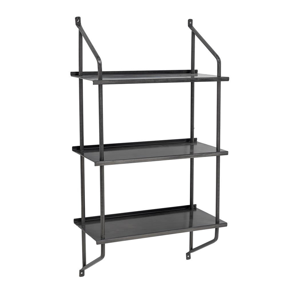 Bloomingville Sindre Regal Schwarz Metall 90cm Wandregal minimalistisch