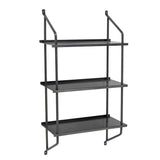 Bloomingville Sindre Regal Schwarz Metall 90cm Wandregal minimalistisch