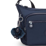 Kipling GABBIE S, Kleine Umhängetasche, Blue Bleu 2 (blau), Schultertasche mit vielen Fächern