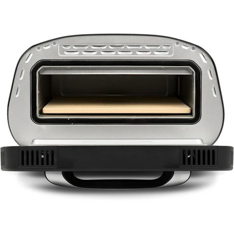 G3Ferrari Pizzaofen Pizza Pronto elektrischer Pizzaofen Pizzamaker schwarz bis 430°C Schamottstein Display