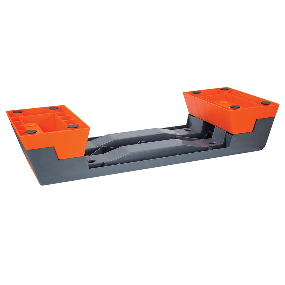 HMS Premium AS007 Aerobic-Steppbrett Schwarz/Orange höhenverstellbar bis 300 kg