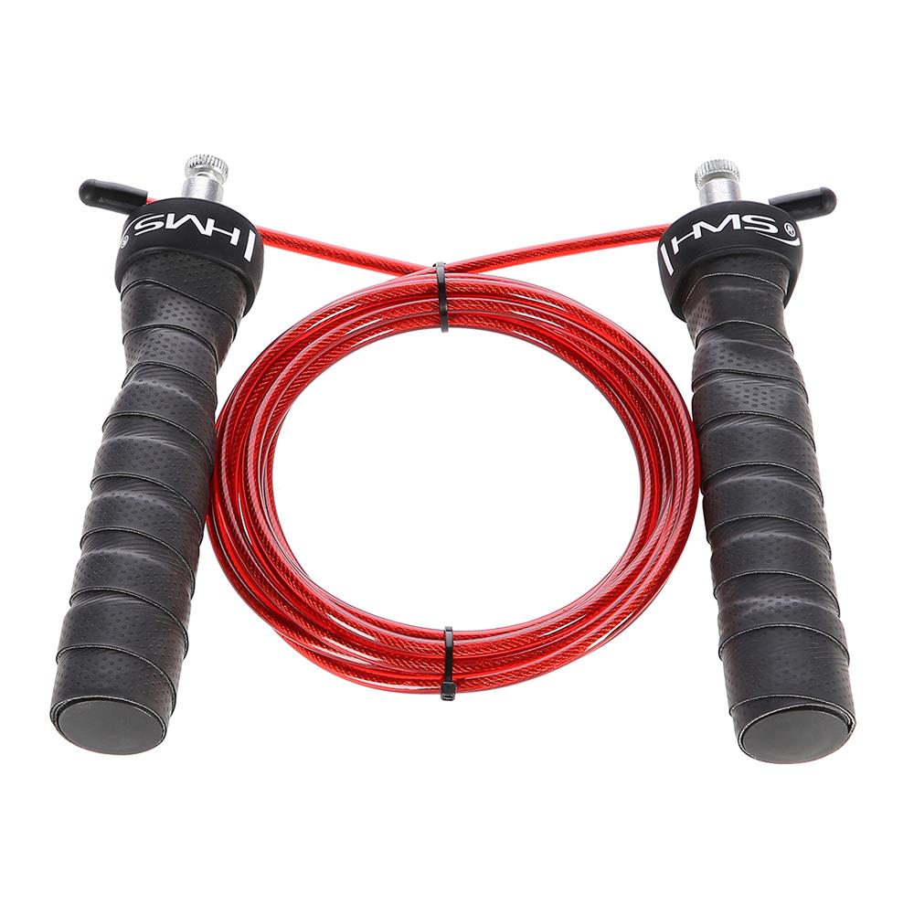 Speed Rope Springseil 311 cm Stahlseil verstellbar Schwarz/Rot | HMS SK48
