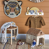 Bloomingville MINI Mallen Garderobenleiste Tiere Holz Kinderzimmer Hakenleiste