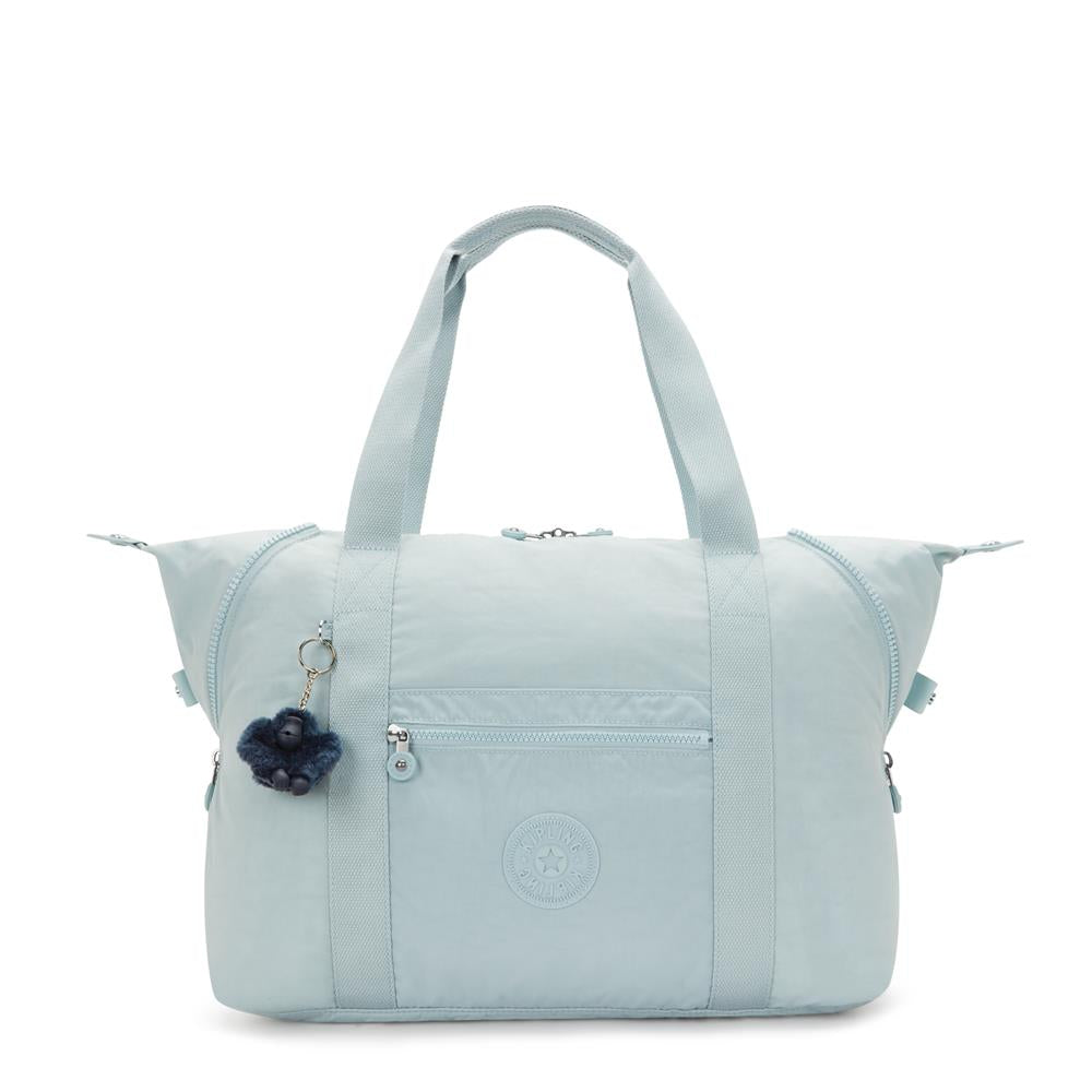 Kipling ART M, multifunktionale Tragetasche, Breezy Blue (blau), Reisetasche mit Trolleyhalterung