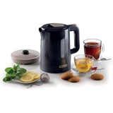 Ariete Breakfast Wasserkocher, Dunkelgrau, 1,7L, Wasserstandsanzeige, 2200W, Klassisches Design