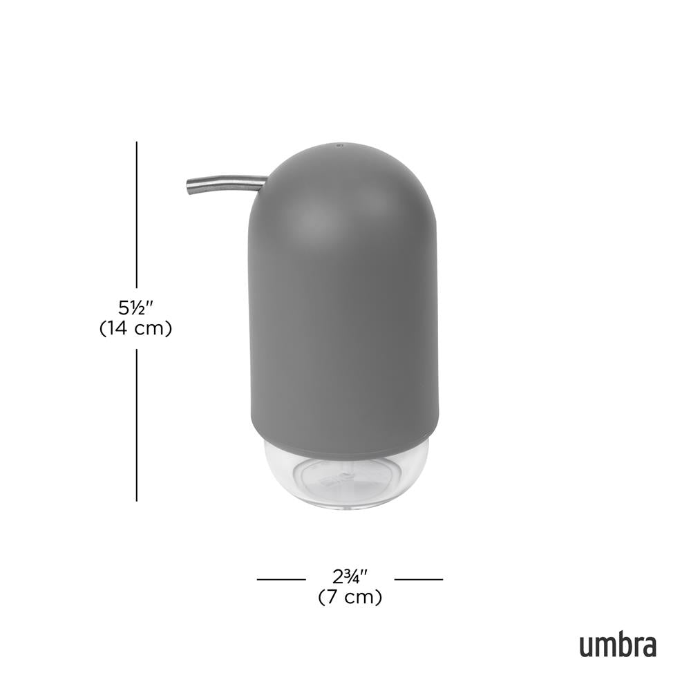 Umbra Touch Seifenspender, moderner Flüssigseifen-Spender, in Grau