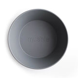 Mushie Kinderschüssel 2er Set, Smoke, rund, BPA-frei