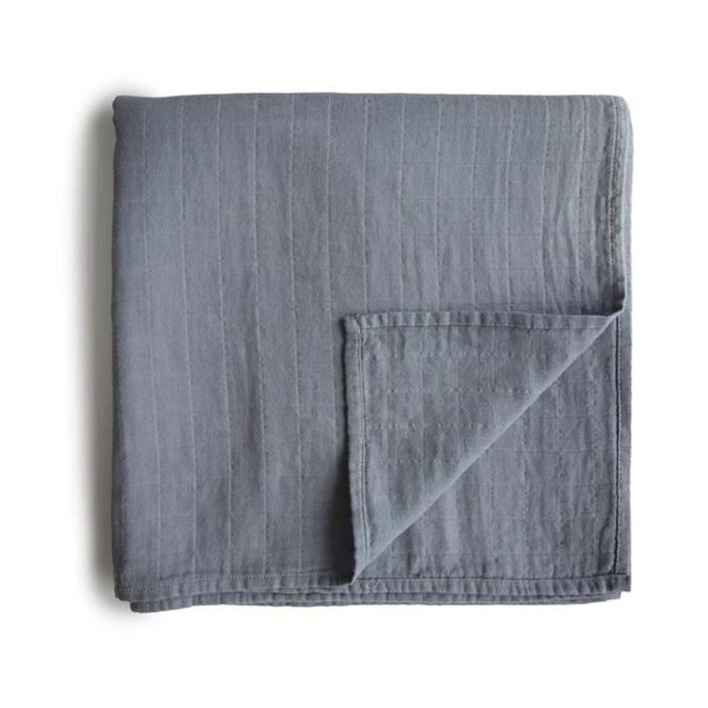 Mushie Musselin-Baby-Wickeldecke, Tradewinds, Pucktuch aus 100% Bio-Baumwolle