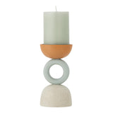 Bloomingville Loretta Teelichthalter, Orange, Polyresin – grafisches Design für dein Zuhause