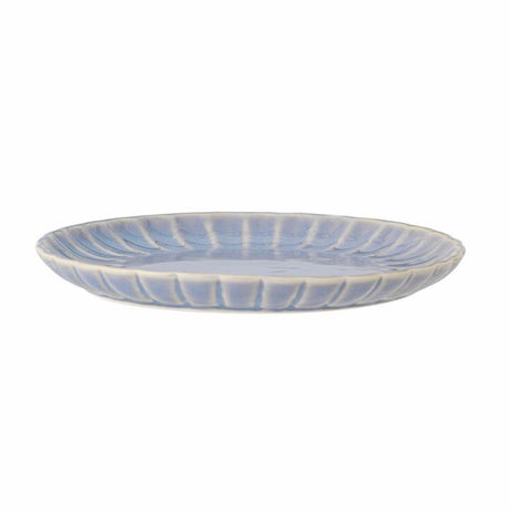 Bloomingville Latina Teller, Blau, 27 cm, Steingut, Speiseteller, dänisches Design
