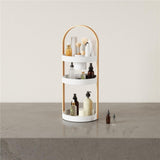 Umbra Bellwood Kosmetik und Make up Organizer Weiß Kunststoff 3 stufig