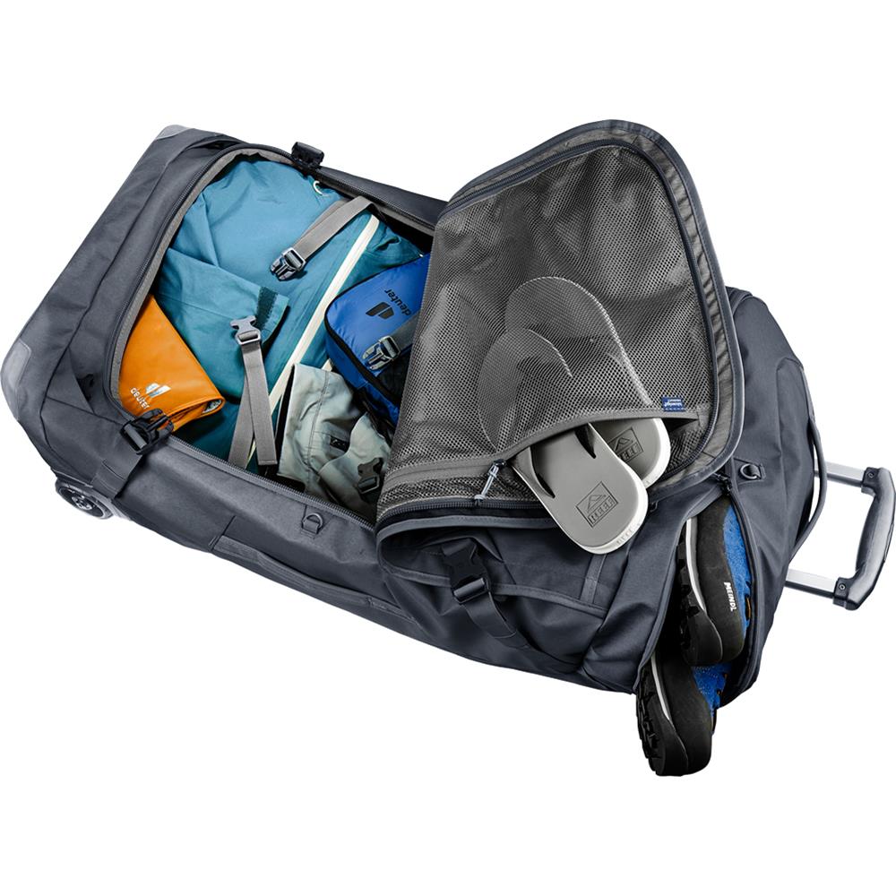 deuter Duffel Pro Movo 90, Reisetrolley, black (schwarz), Rollkoffer mit 2 Rädern