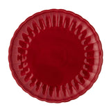 Bloomingville Latina Teller, Rot, 27 cm, Steingut, Speiseteller, dänisches Design
