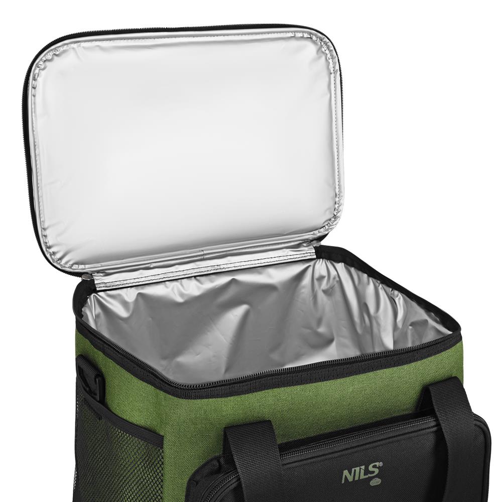 NILS CAMP Kühltasche 20L in Grün - kompakte Thermotasche für Picknick, Camping & Alltag
