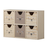 Bloomingville MINI Calle Aufbewahrungsbox, Schreibtisch-Organizer, Kinderzimmer, dänisches Design