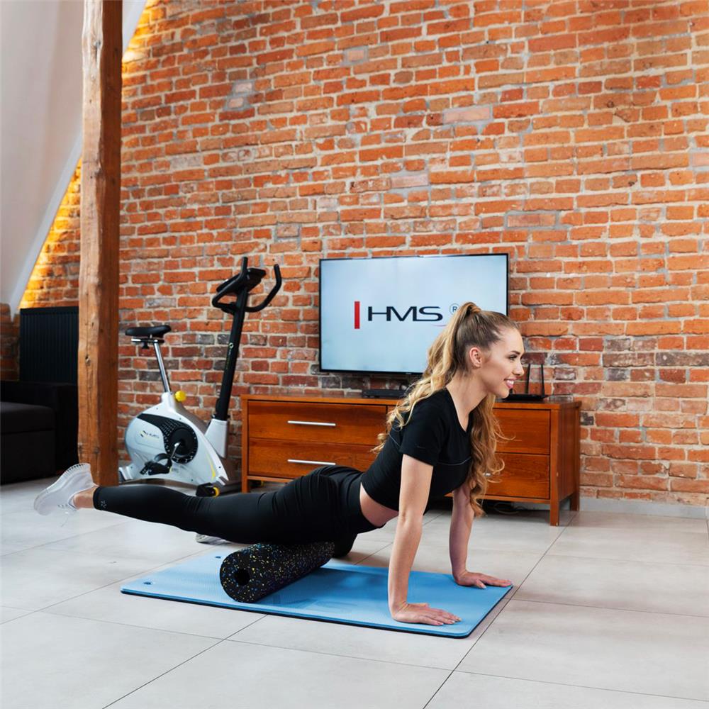 Fitnessmatte 120x60 cm 20 mm Blau/Schwarz | HMS Premium MFK02