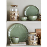 Bloomingville Latina Schale, Grün, Steingut, 400 ml, dänisches Design