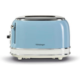 Ariete Vintage Toaster, Blau, 2-Scheiben-Toaster mit 6 Bräunungsstufen, 810W