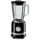 Ariete Moderna Standmixer, Schwarz, Glasbehälter 1,5L, Smoothie Maker, Modernes Design