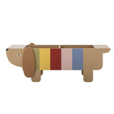 Bloomingville MINI Charlie Bücherständer, Braun, Bücherregal, Hund, Kinderzimmer, dänisches Design