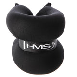 Gewichtsmanschetten 2x3 kg für Handgelenke und Fußgelenke Schwarz | HMS OB06